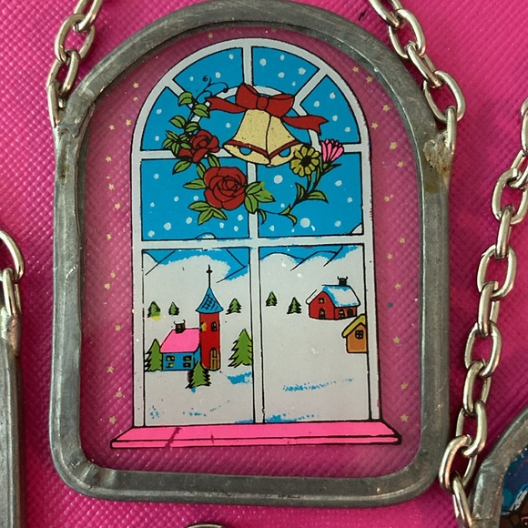 1991 ARTMK vintage stained glass ornaments - Picture 3 of 10